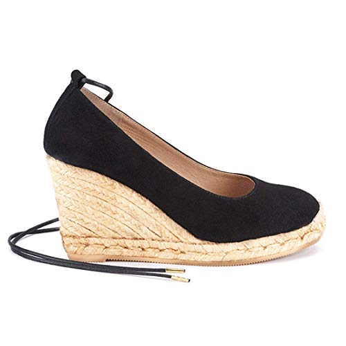 Womens Close Toe Espadrille Wedge Heel Sandals Fashion Summer Sandal Elegant Shoes