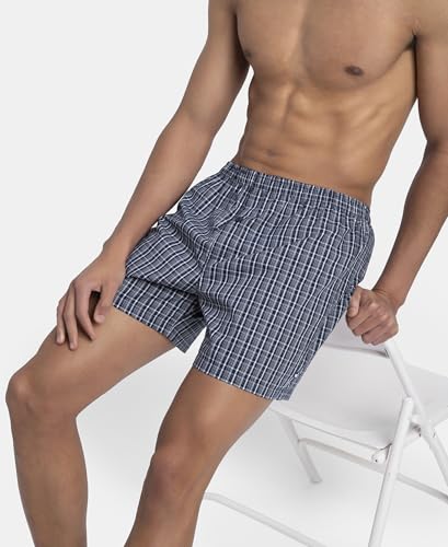Image of Jockey 8222 Men's Super Combed Mercerized Cotton Woven Printed Inner Boxers with Ultrasoft and Durable Inner Waistband (Pack of 2)