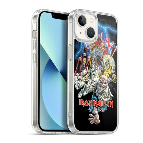 Funda de gel Iron Maiden iPhone 13 evita arañazos diarios con diseño de silicona