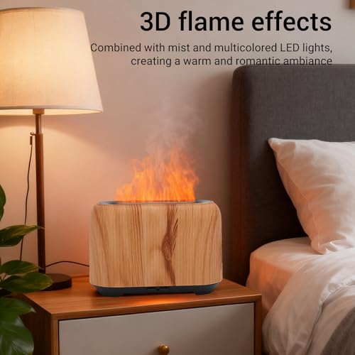 Difusor aromático eléctrico con tanque 150 mL, luz LED y efecto 3D miniatura 3