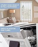 Skywin Magnetic Towel Holder for Refrigerator - 2 Pack Magnetic Curtain Rods for Metal Door with Adjustable Length - Fits Towels and Easily Attachable (2 Pack Silver) (Silver 2) - Image 5