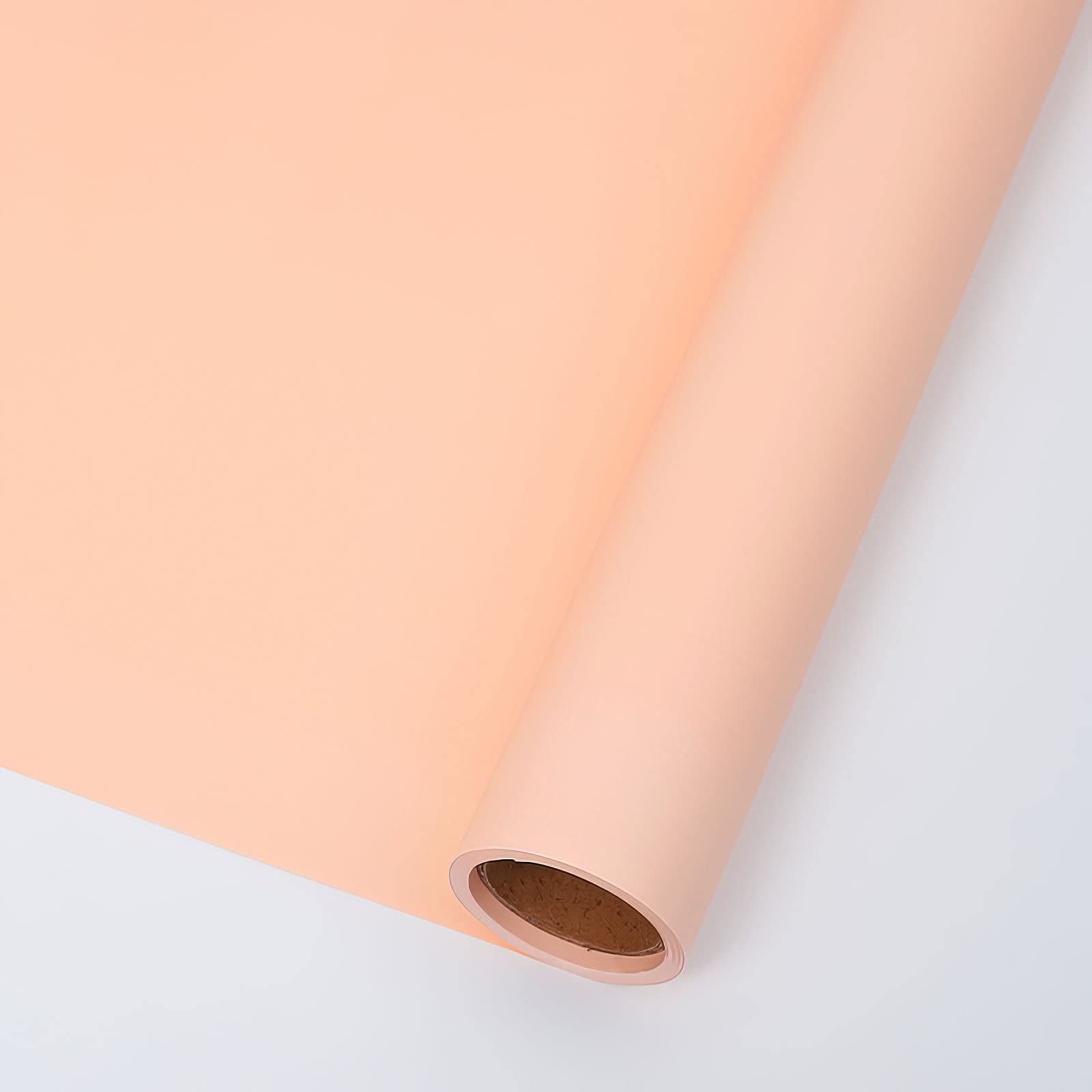 KIMHOME Korean Retro Packaging Waterproof Flower Wrapping Paper Gift Wrapping Flower Shop Bouquet Supplies Roll 23.6 Inch x 32.8 ft (Creamy Champagne)