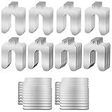MUZIK 56 Piece 304 Stainless Steel Shim Kit – A 2'x2' Slotted Shims (0.001'-0.075') for Leveling, CNC, Automotive & Marine – Precision Laser-Cut Metal Shims with Safety Hole