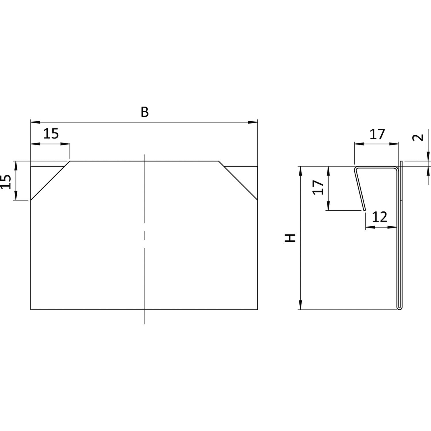 FATH Etikettenhalter mit Überhang 110 x 78mm