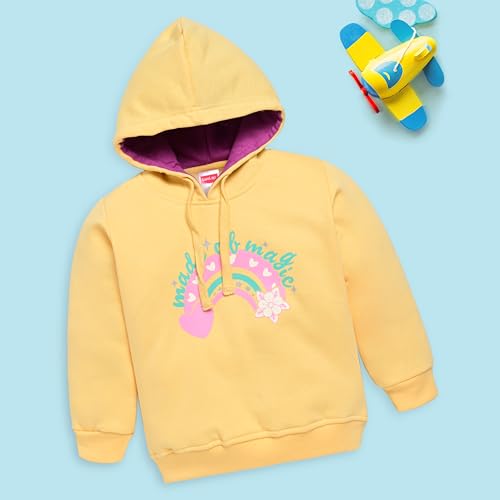 Image of LuvLap Baby Girls Full Sleeve Hooded Sweatshirt & Pyjama Set Pack of 1