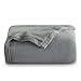 Bedsure Manta Sofa Grande Invierno - Manta Cama 90 de Franela Extra Suave, Mantas 150x200 cm Cubre Sofas, Gris