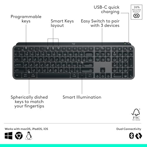 Image of Logitech MX Master 4 + MX Keys Wireless - Graphite