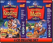 Amazon.com: Reader Rabbit Personalized Reading & Math 6-9 Deluxe (4 CD ...