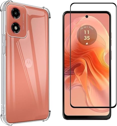 Kit Capa Capinha Para Moto G04 Case Air Anti Impacto Transparente...