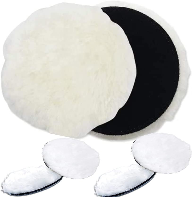 Image of DIY Crafts 5 Pcs, 1 inch inch Fur Felt Pad Only, Fur Felt Pad Only For Car Cleaning Felt Wool Foam Polishing Waxing Pad Buffing Polishing Wheel Sponge Wool Buffing Pad (5 Pcs, 1 inch inch Fur Felt Pad Only)