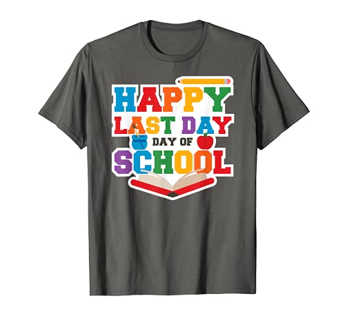 Happy Last Day of School Summer 2021 Vacation Family Trip T-Shirt