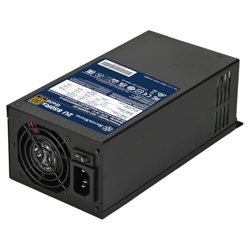 Image of Silverstone Technology 2U 850Rx Gold 80 Plus Gold 850W 2U Single Fixed Cable Power Supply, SST-2U850R-GF