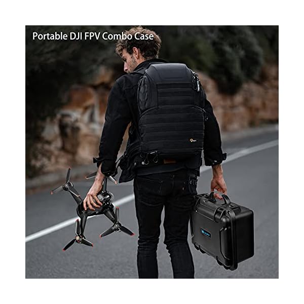 LEKUFEE Wasserdicht Koffer für DJI FPV Explorer Combo/DJI Goggles Integra/DJI Goggles 2/Goggles V2/DJI FPV Motion Controller/DJI RC Motion 2 und Zubehör (NUR Tragetasche)(NICHT für DJI AVATA） – Bild 7