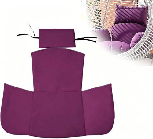Housse de coussin élégante pour fauteuil suspendu violette
