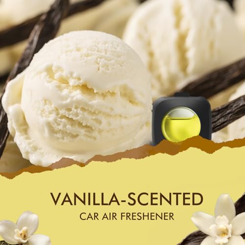 Image of Car Air Fresheners, Vanilla, 6-Pack, 4ml Each, Odor Eliminator