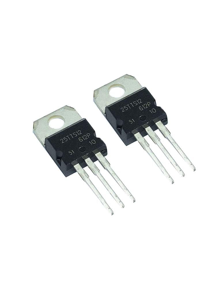 AmAir 5 PCS 25TTS12 TO-220 Thyristor High Voltage, Phase Control SCR