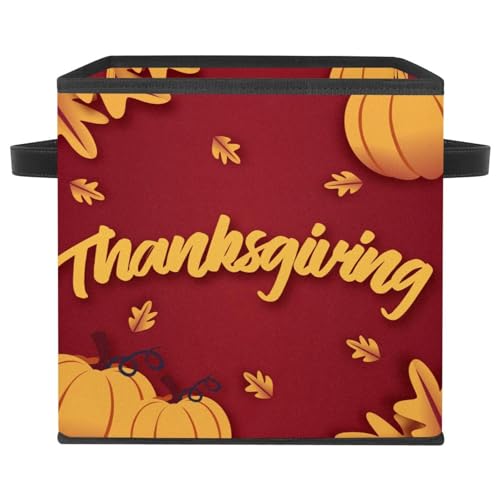 Cube de rangement motif feuille d'érable, esthétique d'automne chaleureuse