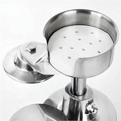 BTURYT Hamburger-Patty-Maker for zu Hause, kommerzieller Burger-Former, robuste 6-Zoll-Burgerpresse mit 1000 Stück Patty-Papier, formendes Edelstahl-Presswerkzeug – Bild 8