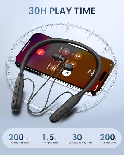 Auriculares magnéticos con cancelación de ruido Bluetooth 6.0 y asistente de voz 2
