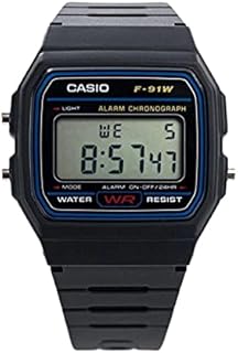 Casio Digital F-91W-1YEG, Schwarz
