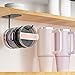 Keepamor 2 Pack Tumbler Lid Organizer, Space Saving Cup Lid Organizer for Yeti/Stanley/Simple Modern Tumbler Lids, Self-Adhesive or Drilling Tumbler Lid Hook for Kitchen Organizers and Storage