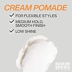 Redken Brews Cream Pomade For Men - Provides Medium Hold With Natural and Smooth Finish With Low Shine, For All Hair Types - Image 5
