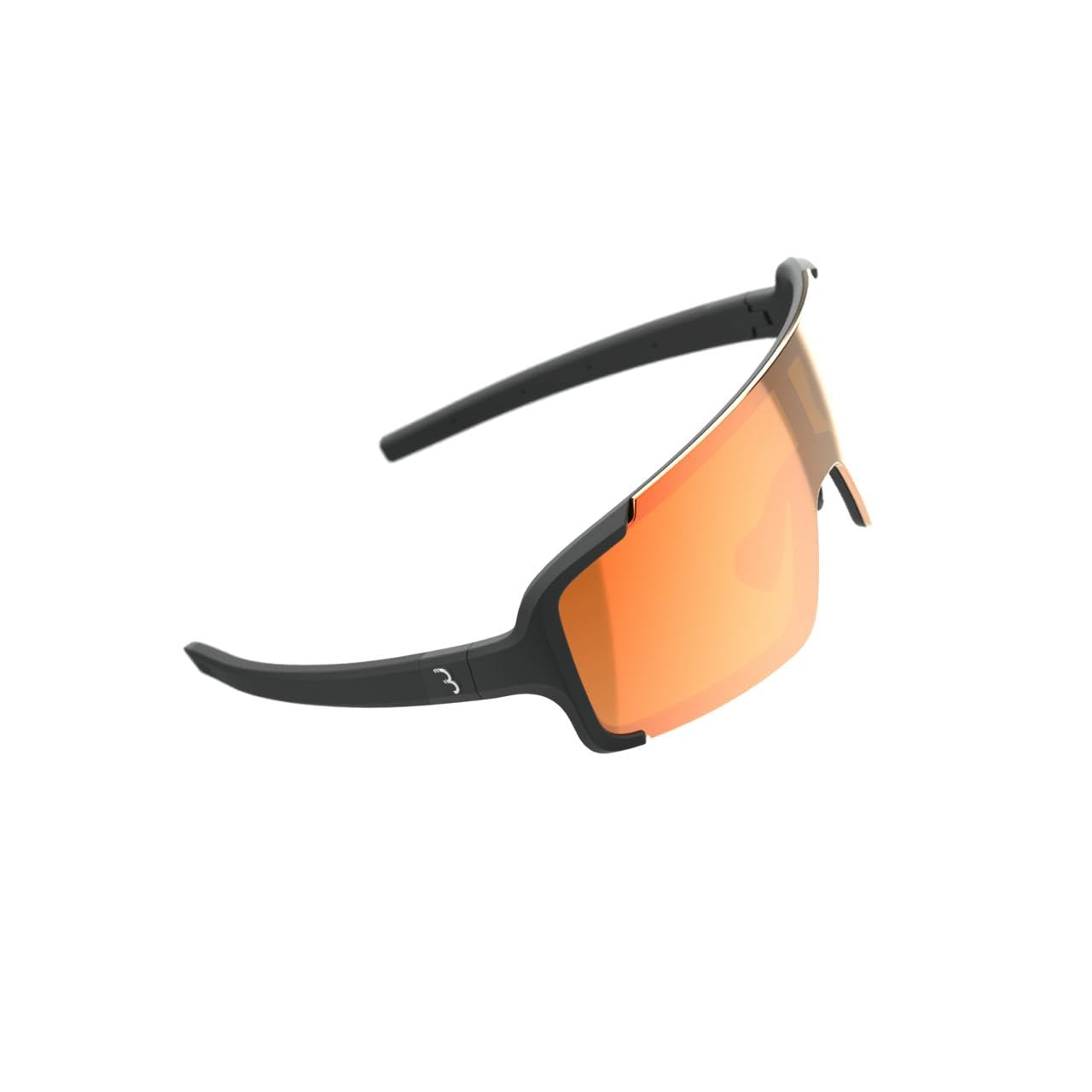 BBB Chester MLC Cycling Glasses - Unbreakable Grilamid - Adjustable Rubber Nose Piece - Rubber Feet - Bicycle Accessories - Black