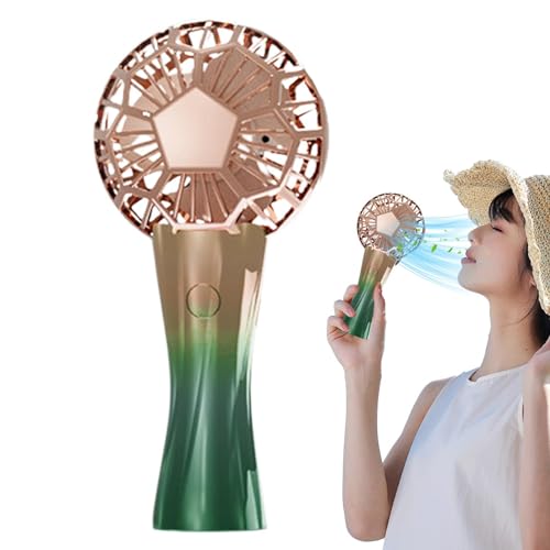 tongfeng Ventilador de mano recargable | Ventilador de bolsillo portátil de 3 velocidades | Elegante ventilador de bolsillo de mano, ventilador personal alimentado por USB para uso en interiores y