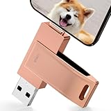 128GB Phone対応usbメモリ【専用アプリのパフォーマンスがより安定】 写真保存 直接usbに写真を移す４in1 フラッシュドラメモリAndroid パソコン対応 USBメモリ phoneの写真 を パソコン に 取り込む 容量不足解消(ピンク)
