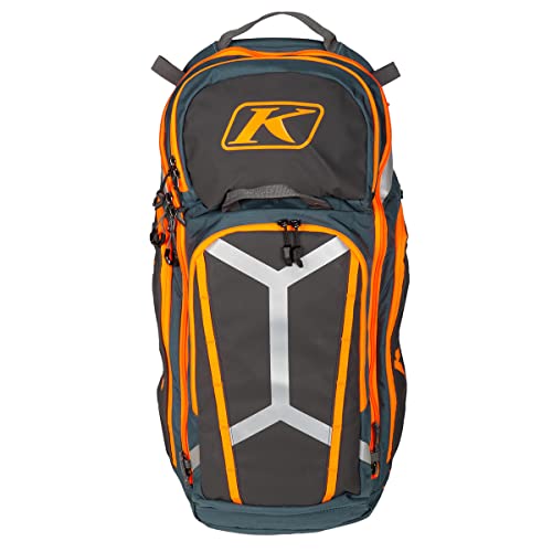 KLIM Arsenal 30 Motorcycle Backpack (Petrol - Strike Orange)