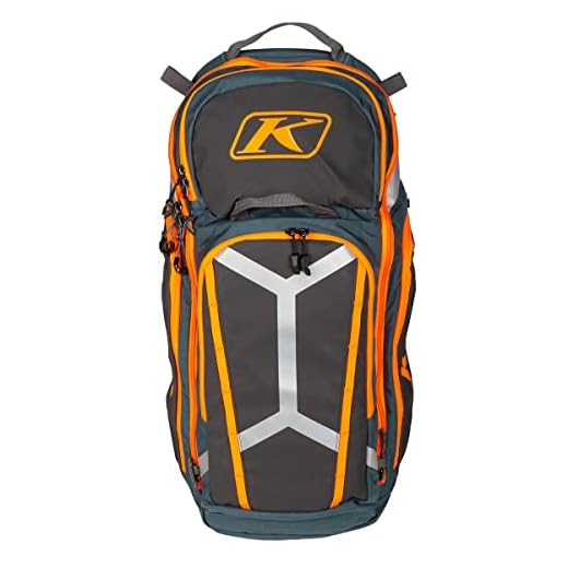 KLIM Arsenal Motorcycle Backpack in Petrol Orange