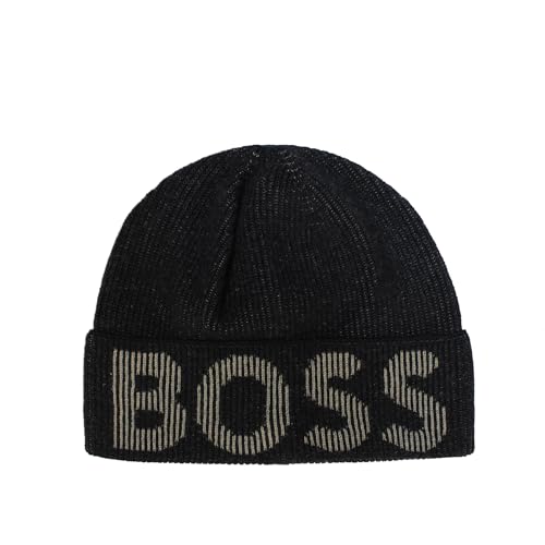 Bonnet Lamico BOSS noir homme taille unique extensible pour un confort absolu