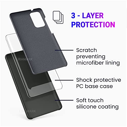 Image of LIRAMARK Liquid Silicone Soft Back Cover Case for Samsung Galaxy S20 Plus / S20 Plus 5G (Black)