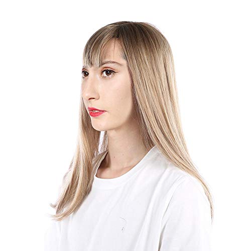 Capelli lisci lunghi per ragazza, parrucca bionda