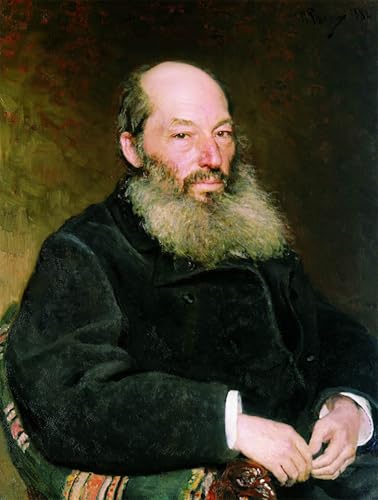 Affiches et Gravures Il'ya Repin Portrait Afanasy Fet poster toile 60x90