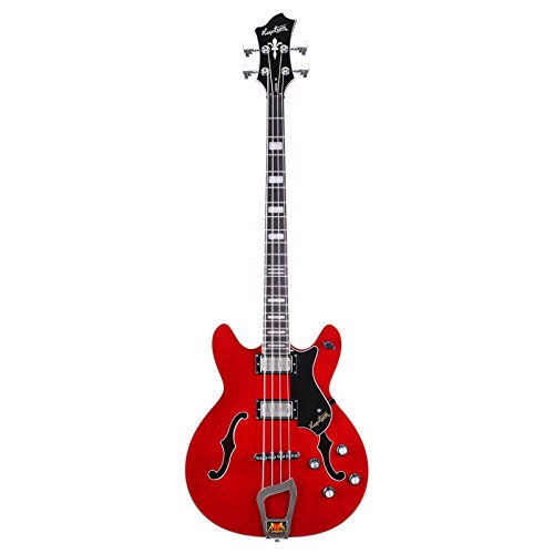 Hagstrom Viking Bass WCT Wild Cherry Transparent – Basses électro-acoustiques pour droitiers - Les Beatles, Paul McCartney, John Lennon, RIngo Starr, George Harrison Hagstrom Viking Bass WCT Wild Cherry Transparent - Basses électro-acoustiques pour droitiers