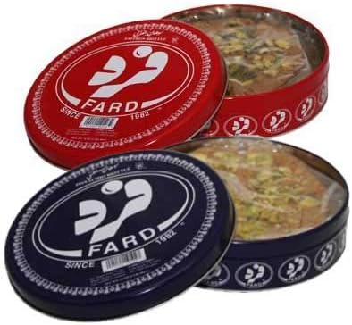 Fard Saffron Brittle and Pistachio Brittle Mixed, 16 oz (Sohan Candy) Pack of 2