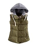 レディース ダウンベスト 中綿 チョッキ フード付き ダウン あったか 可愛い アウトドア カジュアル 大きいサイズ