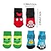 GHPKOTW 12 Indoor Anti-Rutsch Socken für Hunde und Katzen, Pet Socken, Hundesocken Anti Rutsch Pfotenschutz und Traktion Dank Silikon-Gel für Kleine-Mittlere Tiere,Drinnen Warme Haustierschutz