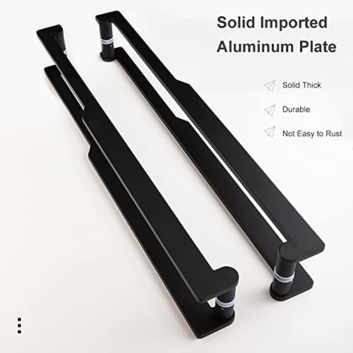 Poignées de porte double face 54 cm pour douche intérieure - 6