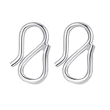 ★MATERIAL DE PLATA: Está hecho de plata 925. La joyería de plata 925 tiene un brillo metálico muy hermoso después del pulido, y también tiene una cierta dureza. Se puede colocar con piedras preciosas y convertirse en joyería de alta gama.