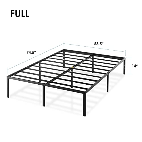 Best Price Mattress 14 Inch Metal Platform Beds W/Heavy Duty Steel Slat Mattress Foundation (No Box Spring Needed), Black #TOP1