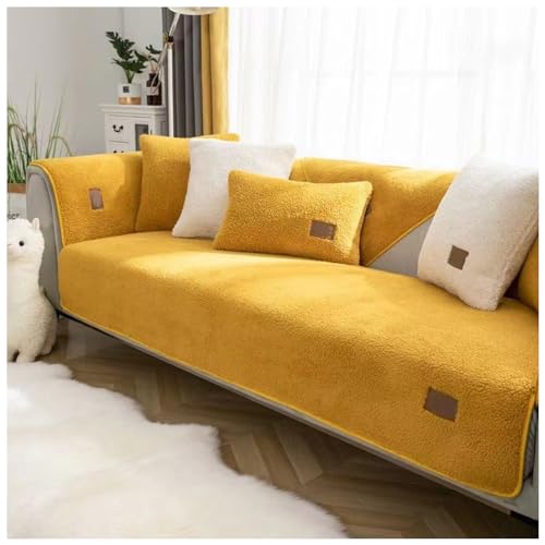Housse de canapé confortable polaire sherpa 110x240cm