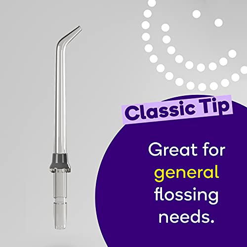 Image of BURST Electric Water Flosser Replacement Tips (Combo /3 Pack) | for Fresh Breath & Healthy Gums | Plaque Removal Between Teeth, Braces & Dental Work