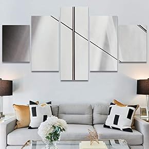 SIGNWIN 5 Panel Canvas Wall Art Architecture &...