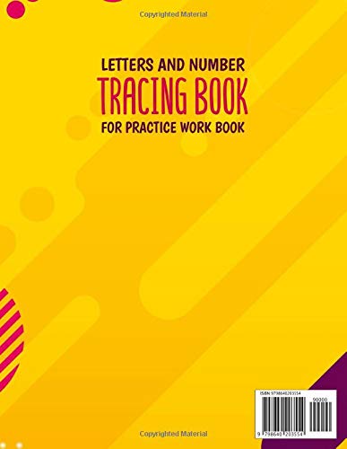 Letters and Number Tracing Book for Practice work book image 2