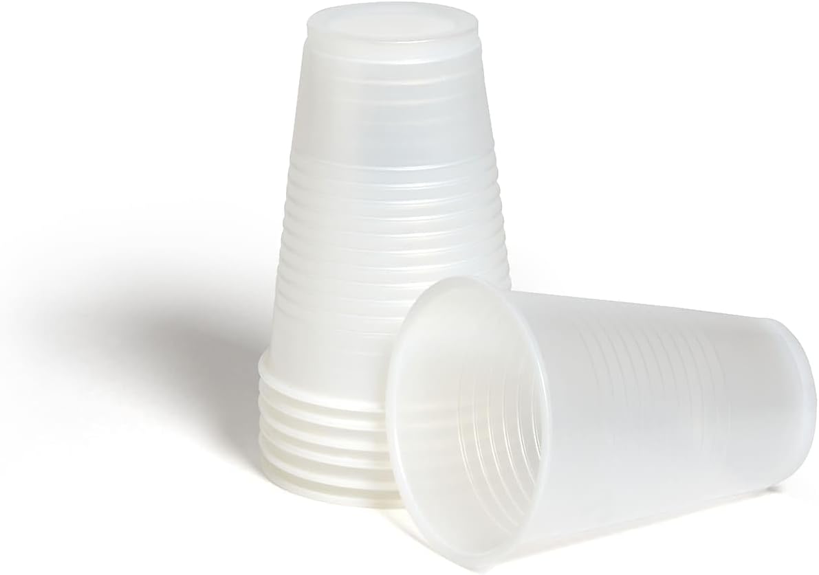 Perk 12 Oz Plastic Cold Cups, 150 Count Disposable Cups for Cold Drinks, Parties & Everyday Use, Clear