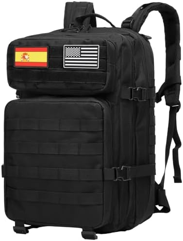 Delgeo Mochila Tactica 25L/45L Militar,Gran Capacidad Mochila,Plegable Impermeable Mochila Para Montañismo,Senderismo,Camping y Viajes