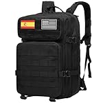 Delgeo Mochila Tactica 45L Militar,Gran Capacidad ...: Gran capacidad de 45 litros: mochila militar táctica que mide 45 cm x 30 cm x 20 cm y una capacidad razonable de 45 litros puede acomodar todo su equipo esencial. Los compartimentos de almacenamiento internos de múltiples capas grandes pueden acomoda...