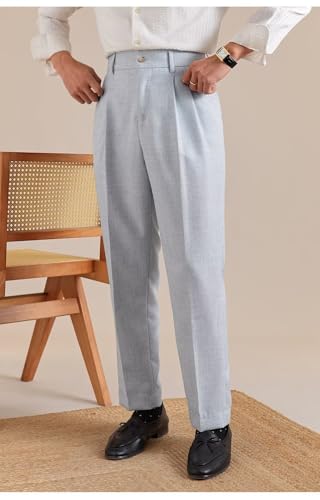 Mens Linen Pants Casual Beach Summer Classic Gurkha Pants Lightweight Linen Trousers4